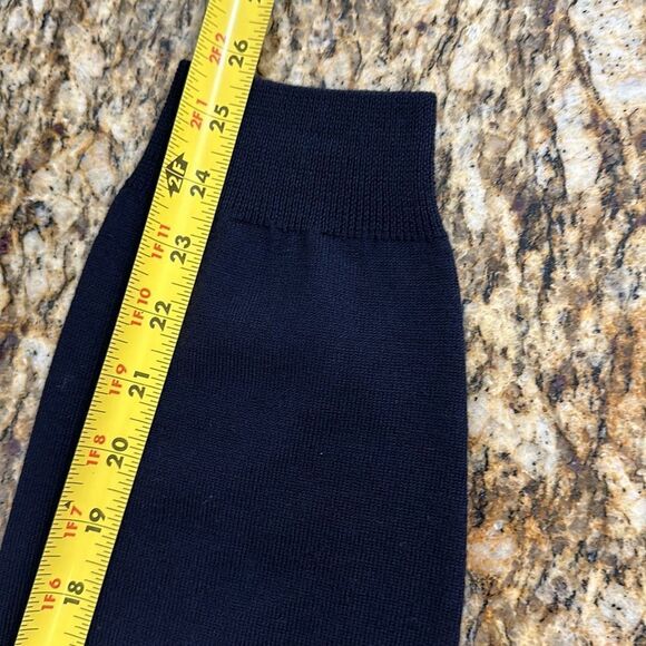 J. Crew Merino Wool Navy Blue Long Sleeve V-neck Pullover Sweater Size XL - Picture 9 of 11
